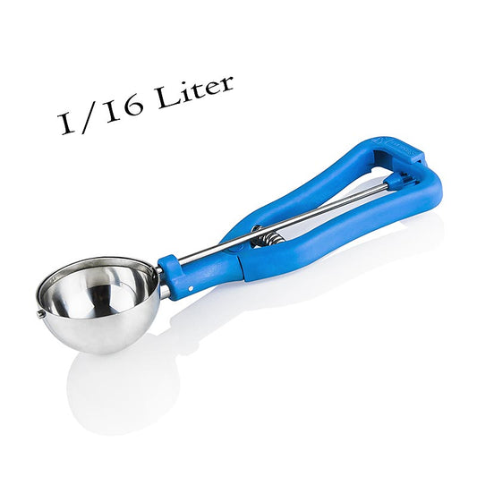 IJsschep 1/16 liter, ø 61 mm, 20 cm lang, roestvrij staal/kunststof, 1 stuk
