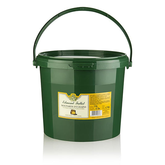 5 kg pot grove mosterd van Fallot, ideaal voor professioneel gebruik