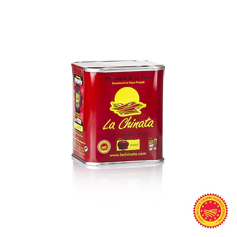 70g tin of sweet, smoked Paprikapoeder - Pimenton de la Vera DOP/PDO from la Chinata