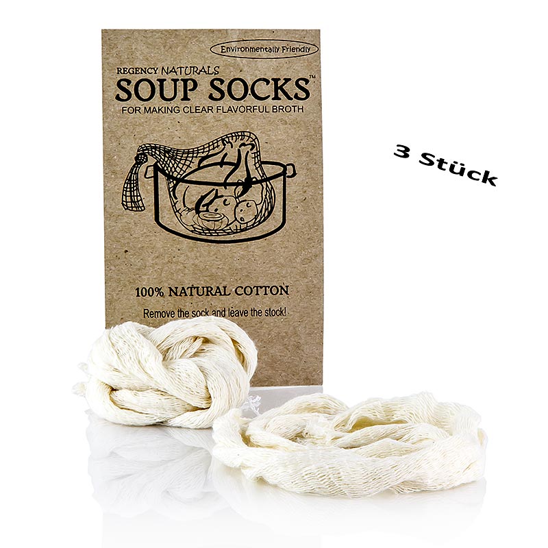 The Original Soup Socks, 100% natuurlijk katoen, 3 stuks