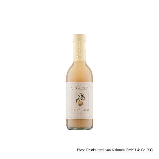van Nahmen - Witte perziknectar, 50% versgeperst sap, 250 ml