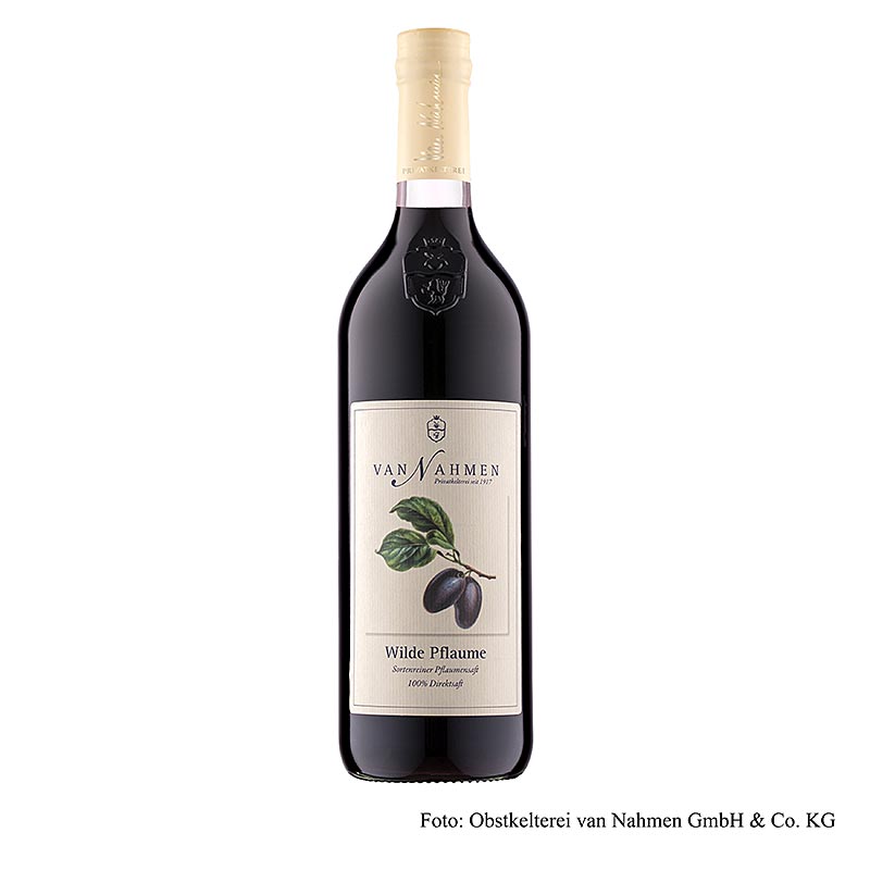van Nahmen - Wilde pruimen, 100% puur versgeperst sap, 750 ml