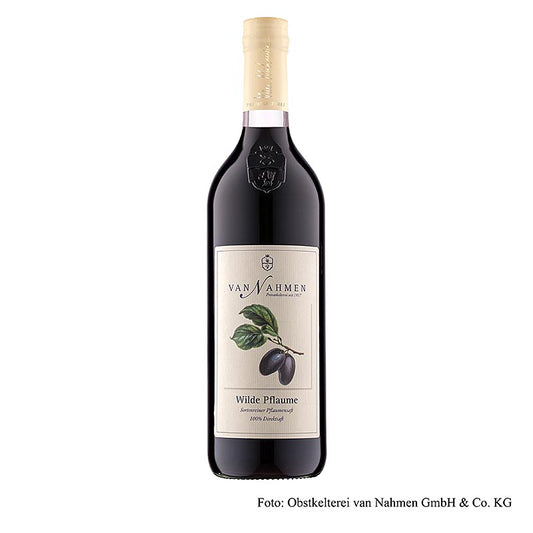 van Nahmen - Wilde pruimen, 100% puur versgeperst sap, 750 ml