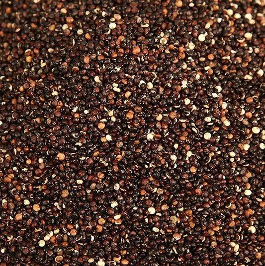 Quinoa, een biologisch wondergraan van de Inca's, in een zak van 1 kg, zwarte kleur met een hoge hak