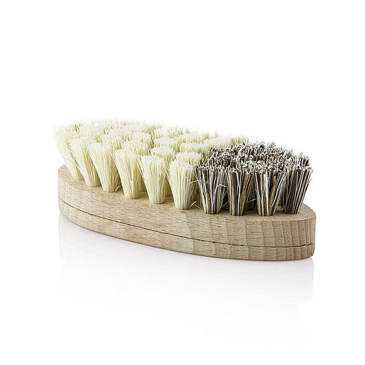 Handmade beech wood vegetable brush with agave and palm bristles, 1 piece