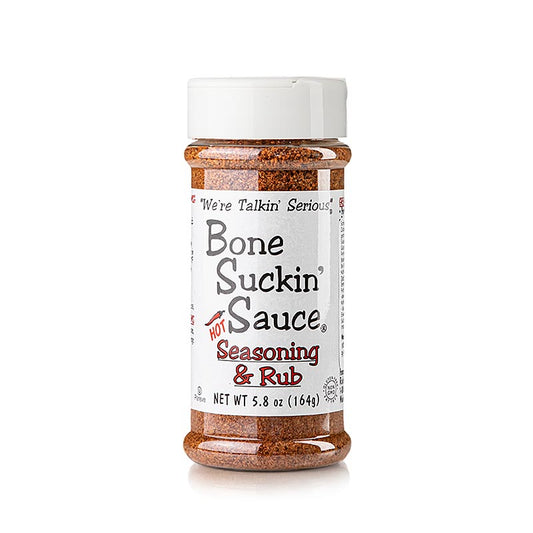 Bone Suckin´ Hot Seasoning & Rub´, BBQ-kruidenmix, pittig, Ford´s Food, 164 g
