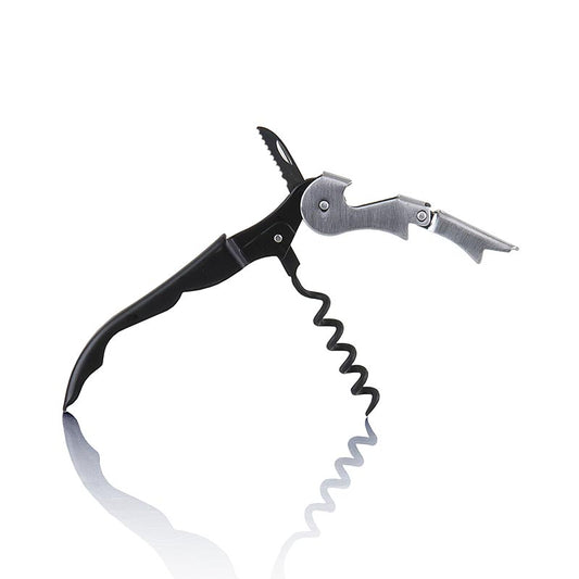 Obersmes, zwart, inklapbaar, teflon spiraal kurkentrekker, 1 stuk