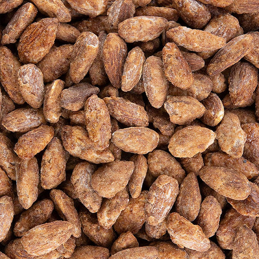 Delicious and aromatic 1 kg of roasted almonds with cinnamon and bourbon vanilla