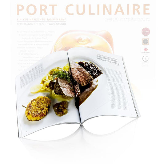  Close-up of Port Culinaire - Gourmet Magazine, uitgave 28, 1 stuk logo with elegant design and high-quality printing