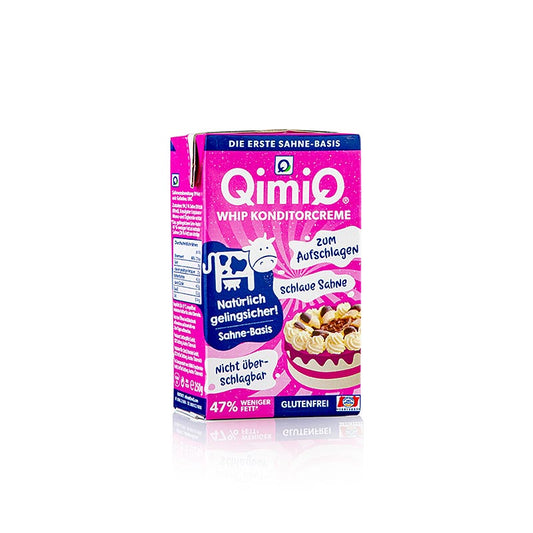QimiQ Whip Naturel, om op te kloppen voor zoete en hartige crèmes, 19% vet, 250 g