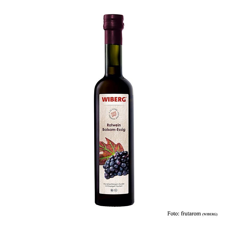 500 ml fles Wiberg rode wijn balsamico azijn met 6% zuurgehalte