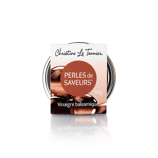 Kruidenkaviaar "balsamicoazijn", parelgrootte 5 mm, bolletjes, Les Perles, 50 g