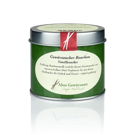  Close-up of Bourbon vanilla pods and raw cane sugar for Altes Gewürzamt product