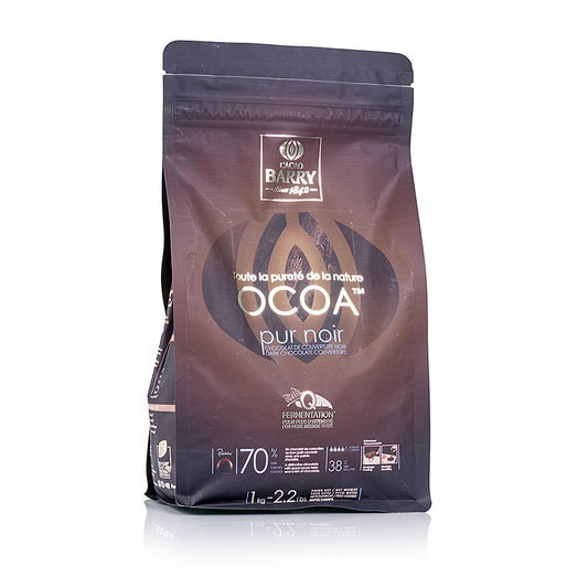 Organic Purity Nature Ocoa pure chocolate Callets, 70% cacao, 1 kg, ethically sourced and sustainably made