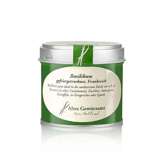 10 g of Altes Gewürzamt's gevriesdroogd Basilicum, perfect for adding flavor to your dishes