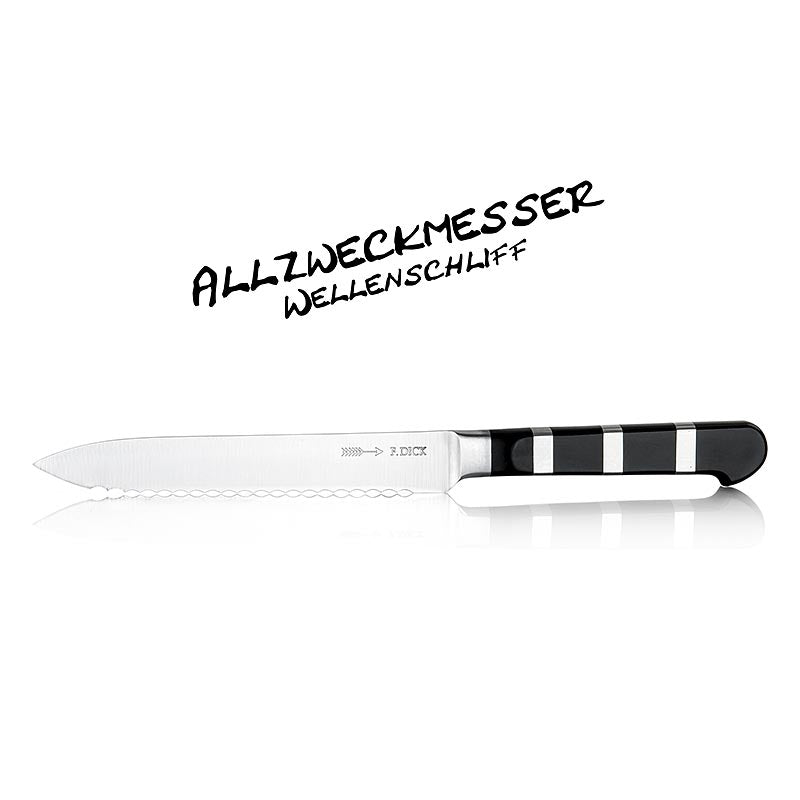 Stainless steel 13cm DICK hobbymes with serrated edge, part of Serie 1905, 1 piece