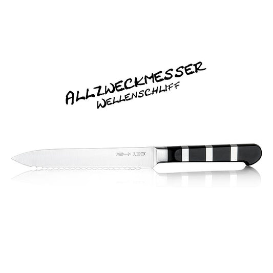 Stainless steel 13cm DICK hobbymes with serrated edge, part of Serie 1905, 1 piece