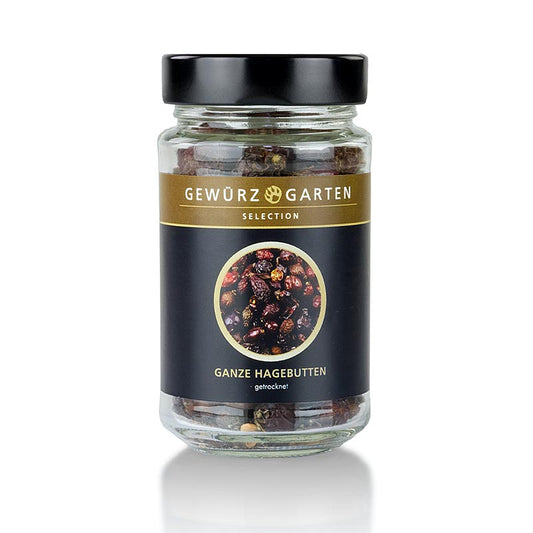 Dried whole rosehips, 90 grams, from Spice Garden Rozenbottels product