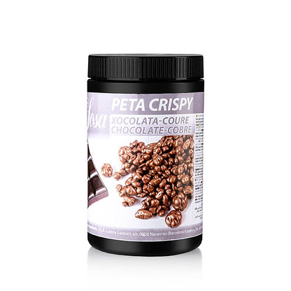 Peta Crispy (knallende snoepjes), koper, omhuld met pure chocolade, natbestendig, 900 g