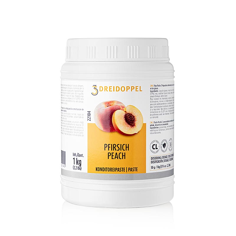 Perzikpasta van Dreidoppel, Nr221, 1 kg, perfect voor bakken en koken