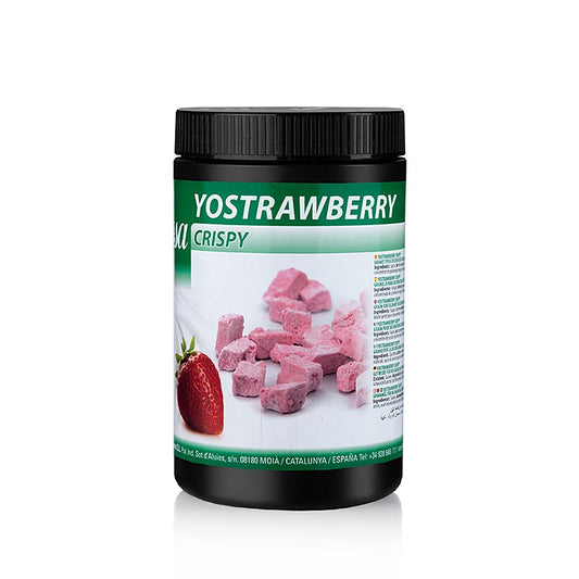 Gevriesdroogde Sosa Crispy yoghurt met aardbeien, verpakt in een 150 g verpakking (39094)