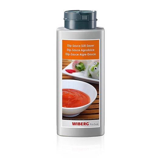 Delicious WIBERG zoetzure dipsaus with fruity abrikoos and a hint of chili, 695 ml