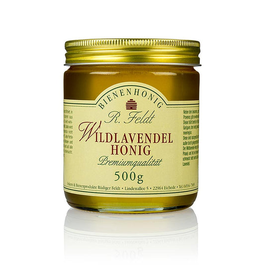 Wilde lavendelhoning in vloeibare vorm, afkomstig uit de mediterrane regio, 500 g niet zoete, heldere honing