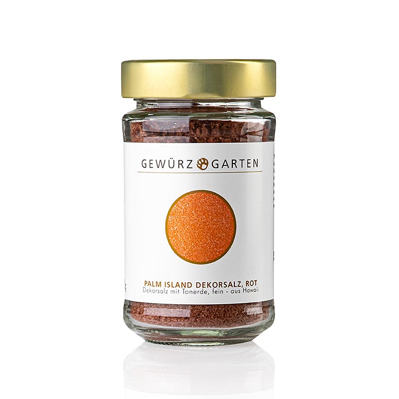 Gewürzgarten Palm Island Pacific-zout, decoratief zout met rode klei, fijn, Hawaii, 220 g