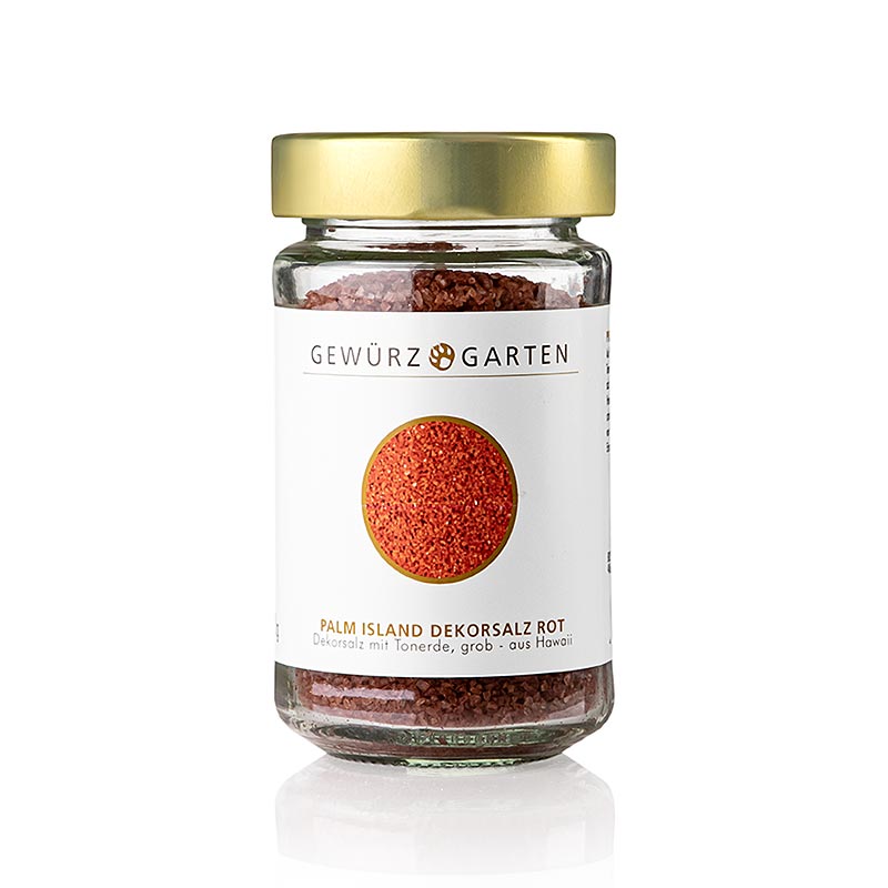 Gewürzgarten Palm Island Pacific-zout, decoratief zout met rode klei, grof, Hawaii, 220 g