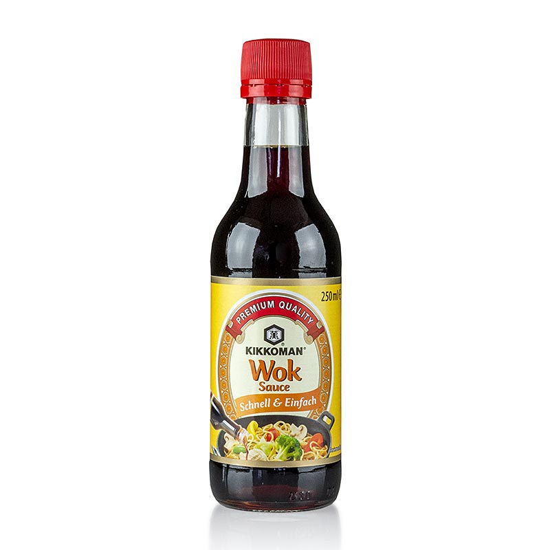 Authentic Kikkoman Japan wok sauce, 250g, perfect for stir-frying and marinating