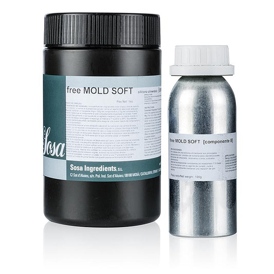 Freemold Soft, 11 kg, 2 stuks, ideal for creating flexible silicone molds for various crafting projects