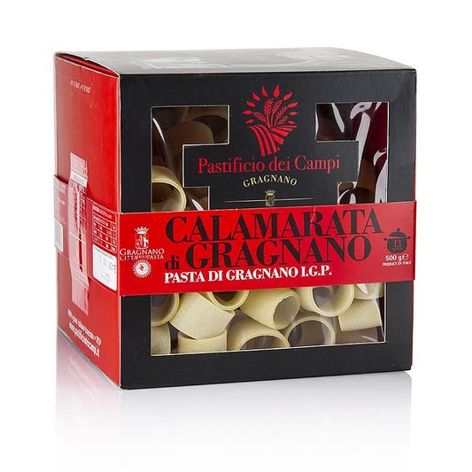 Pasta di Gragnano, Nr 56 Calamarata ringvormige pasta, 500 g, IGP/PDO, van Pastificio dei Campi
