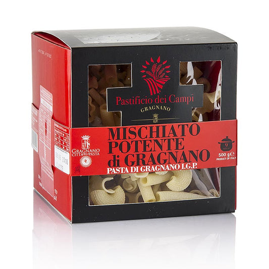 500g of Pastificio dei Campi No44 Mischiato Potente, gemengde pasta with IGP/PDO certification