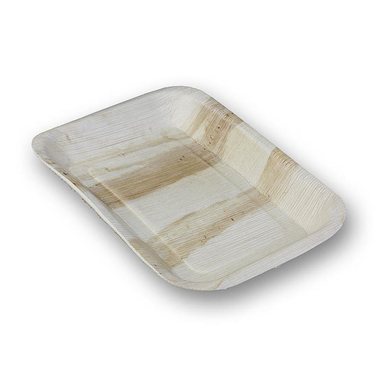 Wegwerp palmbladborden, vierkant, 16x24 cm, 100% composteerbaar, 25 stuks