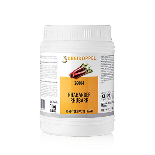 Rabarberpasta, Dreidoppel, Nr260, 1 kg, high-quality fruit paste for professional bakers and pastry chefs
