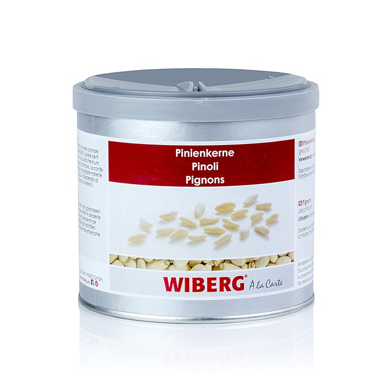 Gezonde en verse Wiberg pijnboompitten, gepeld, 280 g verpakt in een handige verpakking