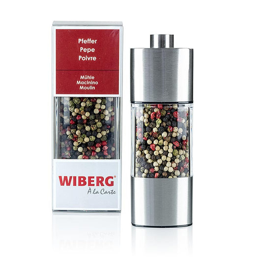 Wiberg Gekleurde peper, heel in de molen, 14 cm keramisch maalwerk, 65 g