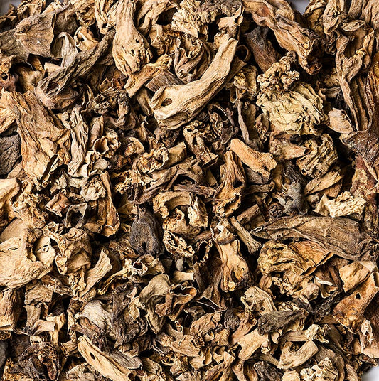 Puntige morieljeskwark - alleen de gedroogde stelen, 1 kg - productafbeelding