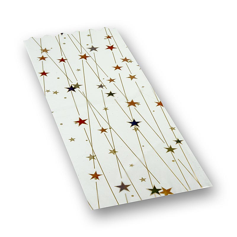 Transparante Fleszak Stellina met een afmeting van 500x180mm, verpakt in een stuk