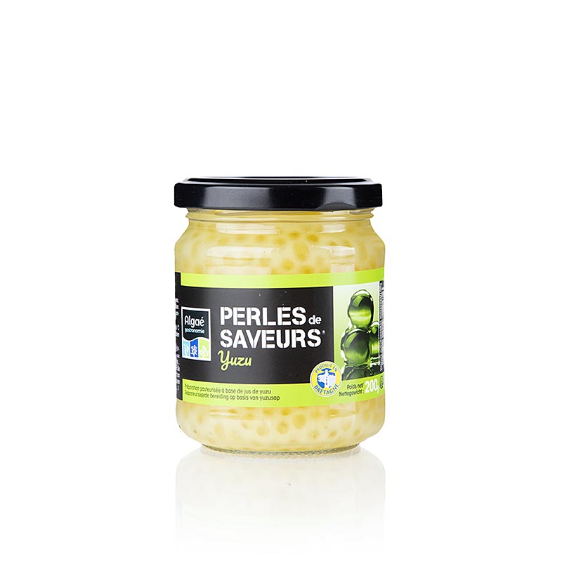 Fruitkaviaar "Yuzu", parelgrootte 5 mm, bolletjes, Les Perles, 200 g