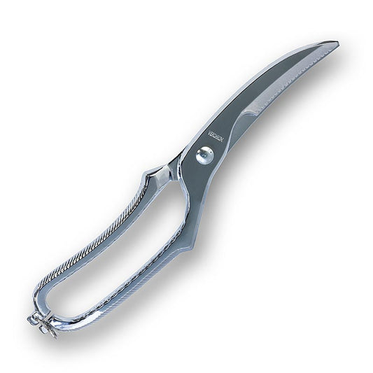 Stainless steel 25cm long poultry shears, a single piece for cutting poultry