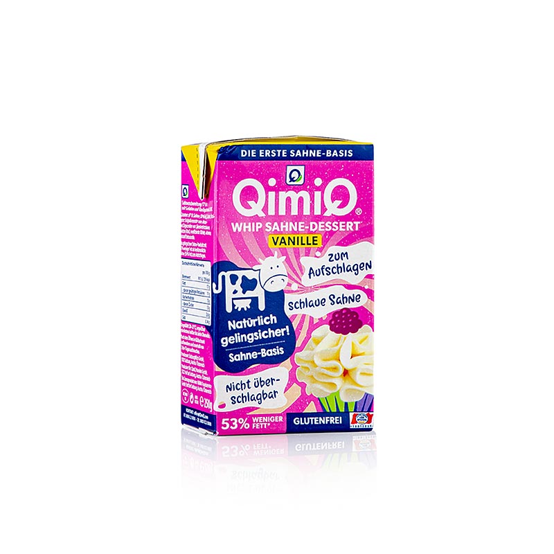 QimiQ Whip Vanille, koud op te kloppen roomdessert, 17% vet, 250 g