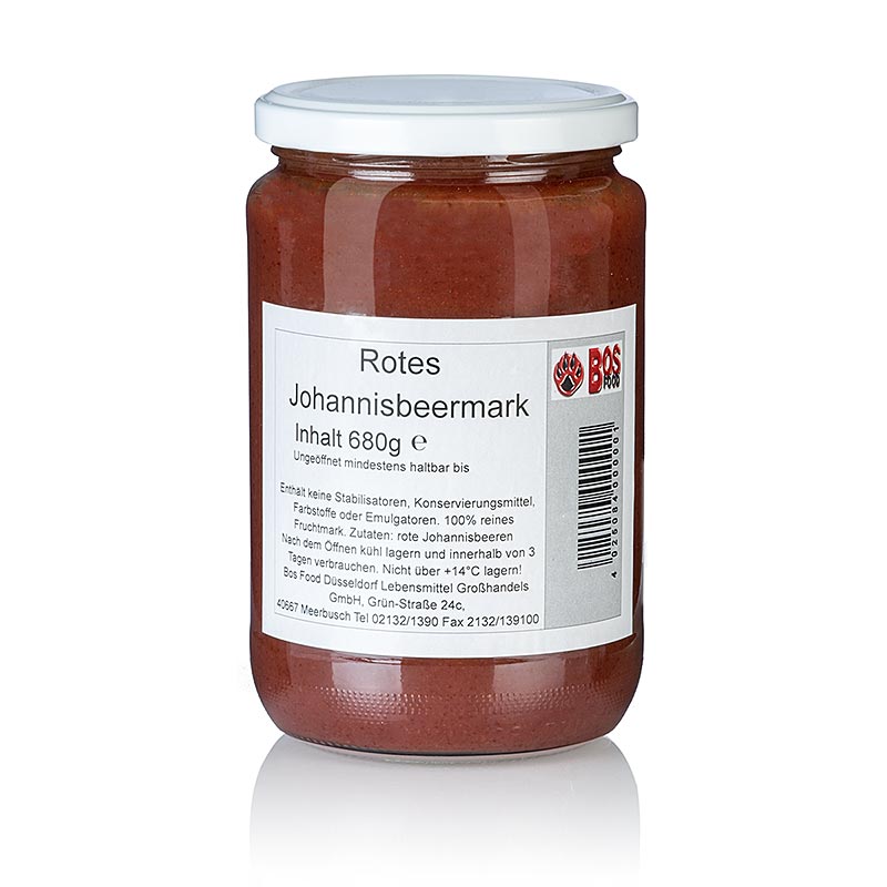 Biologische puree en fijn gezeefde bessenpulp van 680 g