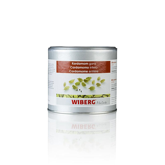 Wiberg kardemom, heel, 200 g - een verpakking van 200 gram hele kardemompeulen van het merk Wiberg