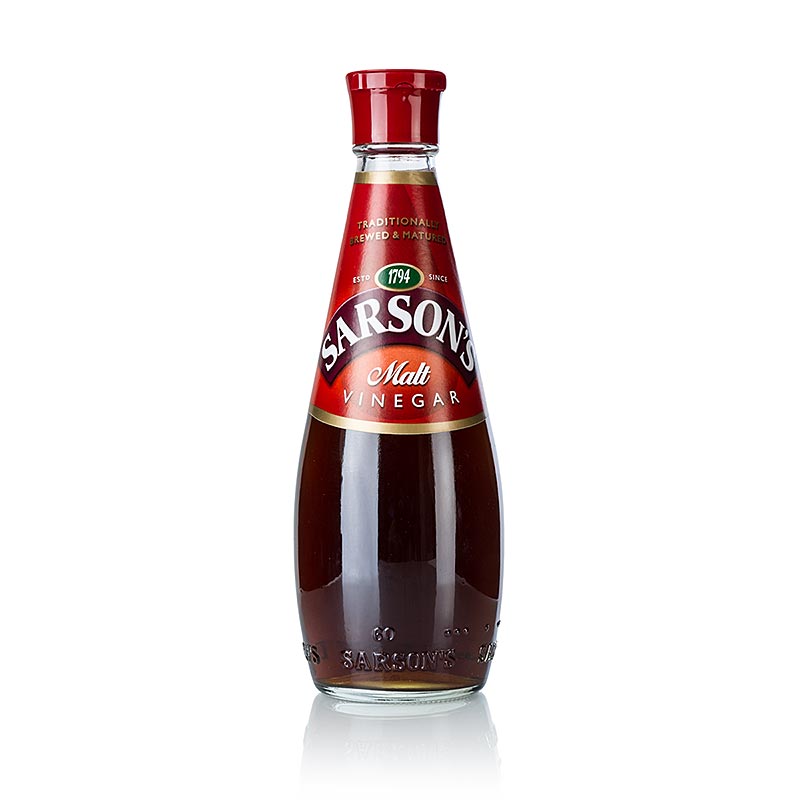 A 250 ml bottle of Sarsons Moutazijn, with 5% zuur content