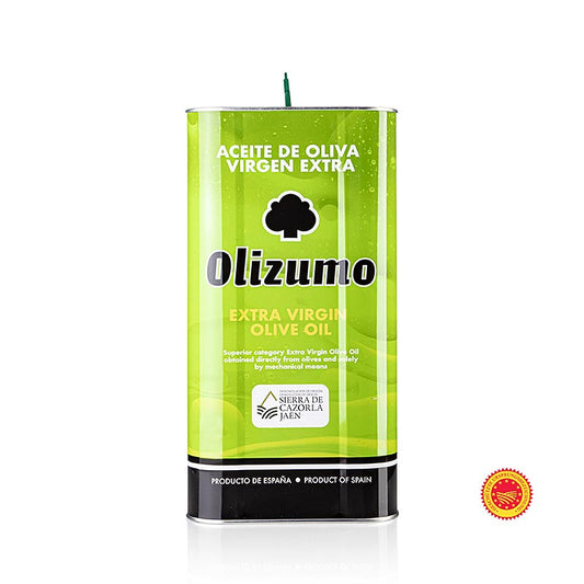 Extra olijfolie van eerste persing, Aceites Guadalentin "Olizumo DOP/BOB", 100% Picual, 5 liter