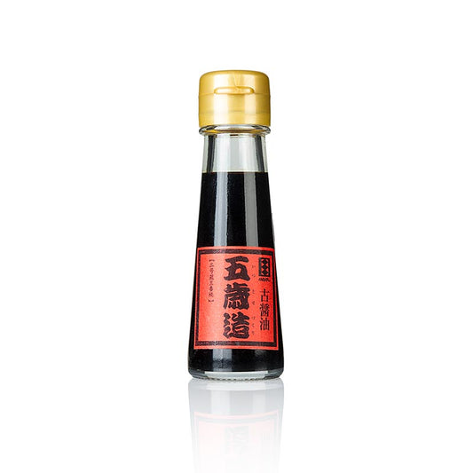 Sojasaus - 5 jaar gerijpt in Japanse eiken vaten, 50 ml - a premium quality soy sauce aged in Japanese oak barrels for 5 years, perfect for enhancing the flavor of your dishes