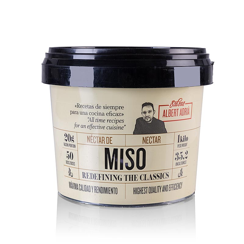 Albert Adria - Miso, Aziatische saus, 1 kg - Een verleidelijke en rijke Aziatische saus in een kiloverpakking
