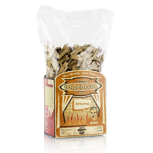 Grill BBQ - Rookchips van whisky-eikenhout, 1 kg