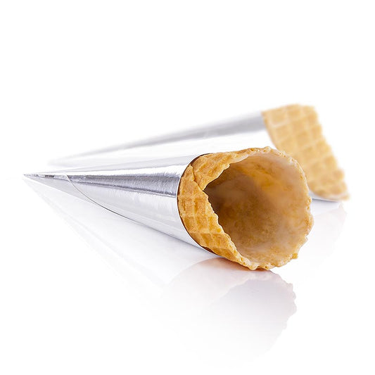 Tomatenwafel croissant, gecoat, ø 30x80mm h, 498 g, 83 stuks product image with delicious flaky pastry and tomato coating, 498 grams, 83 pieces
